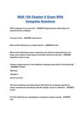 MAS 126 Chapter 8 Exam With Complete Solutions