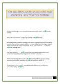 CM 2112 FINAL EXAM QUESTIONS AND ANSWERS 100&percnt; PASS 2026 EDITION
