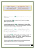 CM 3111 EXAM 1 QUESTIONS AND ANSWERS 100&percnt; PASS 2026 EDITION