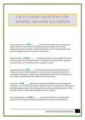 CM 3111 EXAM 1 QUESTIONS AND ANSWERS 100&percnt; PASS 2026 EDITION
