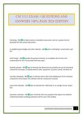 CM 3111 EXAM 1 QUESTIONS AND ANSWERS 100&percnt; PASS 2026 EDITION