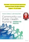 TEST BANK - Community and Public Health Nursing&colon;  Evidence for Practice&comma; 4th Edition &lpar;DeMarco&rpar;&comma;   Chapters 1 - 25 &vert; All Chapters