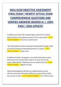 WGU D220 OBJECTIVE ASSESSMENT  FINAL EXAM &vert; NEWEST ACTUAL EXAM  COMPREHENSIVE QUESTIONS AND  VERIFIED ANSWERS GRADED A&plus; &vert; 100&percnt;  PASS &vert; 2026 UPDATE&excl;
