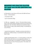MIDWIFERY MCQ PRACTICE SOLUTION TEST BANK 2026 SOLVED QUESTIONS FULL SOLUTION