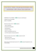 CLS TCCC TIER 2 EXAM QUESTIONS AND ANSWERS 100&percnt; PASS 2026 EDITION