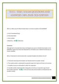 TCCC- TIER 3 EXAM QUESTIONS AND ANSWERS 100&percnt; PASS 2026 EDITION