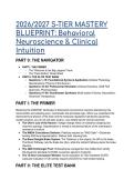 2026&sol;2027 Mastery Blueprint&colon; Behavioral Neuroscience & Clinical Intuition &vert; Elite Test Bank & Primer &lpar;Kolb&sol;Whishaw 7th Ed&period; Compatible&rpar;