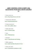 ARFF CERTIFICATION SCRIPT 2026 QUESTIONS WITH SOLUTIONS GRADED A&plus;