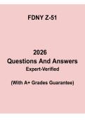 FDNY Z-51 Exam Questions and Answers &vert; Study Guide PDF