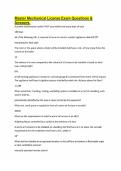 Master Mechanical License Exam Questions & Answers&period;