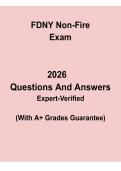 FDNY Non-Fire Exam Questions and Answers &vert; Study Guide PDF