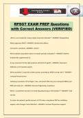 RPSGT EXAM PREP Questions with Correct Answers &lpar;VERIFIED&rpar;
