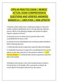 CPPS IHI PRACTICE EXAM &vert; NEWEST  ACTUAL EXAM COMPREHENSIVE   QUESTIONS AND VERIFIED ANSWERS   GRADED A&plus; &vert; 100&percnt; PASS &vert; 2026 UPDATE&excl; 