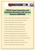 RPSGT Exam Preparation and Strategies-Questions with Correct Answers &lpar;VERIFIED&rpar;
