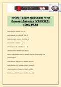 RPSGT Exam Questions with Correct Answers &lpar;VERIFIED&rpar; 100&percnt; PASS
