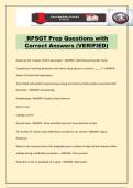 RPSGT Prep Questions with Correct Answers &lpar;VERIFIED&rpar;