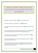 EMS CH 10 THRU 16 POS TEST EXAM QUESTIONS AND ANSWERS 100&percnt; PASS 2026 EDITION