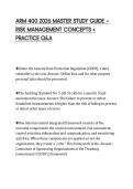 ARM 400 2026 MASTER STUDY GUIDE &mdash; RISK MANAGEMENT CONCEPTS &plus; PRACTICE Q&A