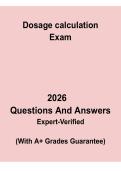 Dosage Calculation &vert; Nursing Study Guide PDF