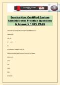 ServiceNow Certified System Administrator Practice Questions & Answers 100&percnt; PASS