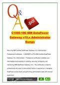 IBM DataPower Gateway v10&period;x Administrator &ndash; Professional &lpar;C1000-196&rpar; Certification Practice Questions and Answers &lpar;2026&rpar;