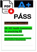 NR-305 Health Assessment Complete Test Bank &ndash; Questions with Detailed Rationales &vert; Chamberlain University 2025&sol;2026 &vert; Physical&comma; Psychosocial&comma; Cultural & Spiritual Assessment &vert; Latest NGN-Style Question PDF