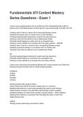 Fundamentals ATI Content Mastery Series Questions - Exam 1  NEWEST 2026&sol;2027 ACTUAL EXAM COMPLETE QUESTIONS AND CORRECT DETAILED ANSWERS &lpar;VERIFIED ANSWERS&rpar; &vert;ALREADY GRADED A&plus;&vert;&vert;BRAND NEW&excl;&excl;