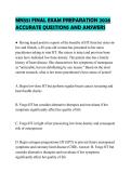 MN551 FINAL EXAM PREPARATION 2026 ACCURATE QUESTIONS AND ANSWERS