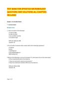 TEST BANK &ndash; OpenStax Microbiology &vert; All Chapters Questions and Solutions