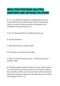 MN551 PRACTICE EXAM 2026 FULL QUESTIONS AND DETAILED SOLUTIONS