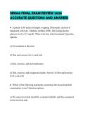 MN568 FINAL EXAM REVIEW 2026 ACCURATE QUESTIONS AND ANSWERS