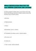 MN568 CERTIFICATION PRACTICE TEST 2026 VERIFIED QUESTIONS AND ANSWERS