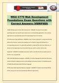 WGU C779 Web Development Foundations Exam Questions with Correct Answers &lpar;VERIFIED&rpar;