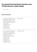 Surveying Final Exam&sol;Exam Questions and Verified Answers&period; Latest Update
