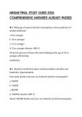 MN568 FINAL STUDY GUIDE 2026 COMPREHENSIVE ANSWERS ALREADY PASSED