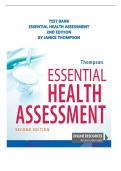 Essential Health Assessment Test Bank 2nd Ed