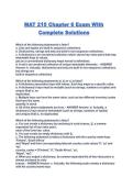MAT 215 Chapter 6 Exam With Complete Solutions