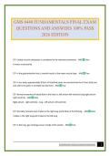 GMS 6440 FUNDAMENTALS FINAL EXAM QUESTIONS AND ANSWERS 100&percnt; PASS 2026 EDITION