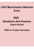 LSAT Memorization Materials &vert; Study Guide PDF