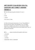 ARRT REGISTRY EXAM REVIEW 2026 FULL QUESTIONS AND CORRECT ANSWERS GRADED A&plus;
