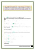 HEALTH PRAXIS 5551 EXAM QUESTIONS AND ANSWERS 100&percnt; PASS 2026 EDITION