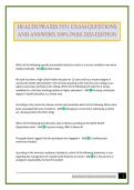 HEALTH PRAXIS 5551 EXAM QUESTIONS AND ANSWERS 100&percnt; PASS 2026 EDITION