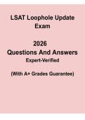 LSAT Loophole Update &vert; Updated Study Guide and Exam Strategies PDF