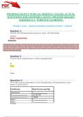 PHARMACOLOGY NURS 251 MODULE 3 EXAM&colon; ACTUAL QUESTIONS AND ANSWERS LATEST UPDATED 2026&sol;2027 &lpar;GRADED A&plus;&rpar;- PORTAGE LEARNING  