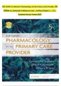 TEST BANK For Edmunds' Pharmacology for the Primary Care Provider&comma; 5th  Edition by Zambroski & Rebecca M Lutz &vert; Verified Chapter's 1 - 73 &vert;  Complete Newest Version 2027