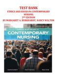 Ethics & Issues in Contemporary Nursing Test Bank 