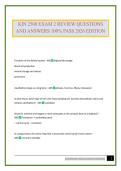 KIN 2500 EXAM 2 REVIEW QUESTIONS AND ANSWERS 100&percnt; PASS 2026 EDITION
