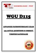 STUDY&vert;BUNDLE &colon; ALL ABOUT WGU D115 POST PA&vert; WGU D115 OA STUDY GUIDES&vert; &lpar;UNIT1-7&rpar; COMPLETE PACKAGE TO HELP ACE GOOD GRADES