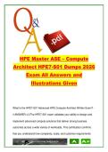 HPE Master ASE &ndash; Compute Architect &lpar;HPE7-S01&rpar; &ndash; HPE Certification &ndash; 2026 &ndash; Practice Questions with Answers for AI and HPC Architecture