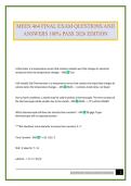 MEEN 464 FINAL EXAM QUESTIONS AND ANSWERS 100&percnt; PASS 2026 EDITION